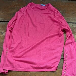 J. McLaughlin Vibrant Pink Knit Top